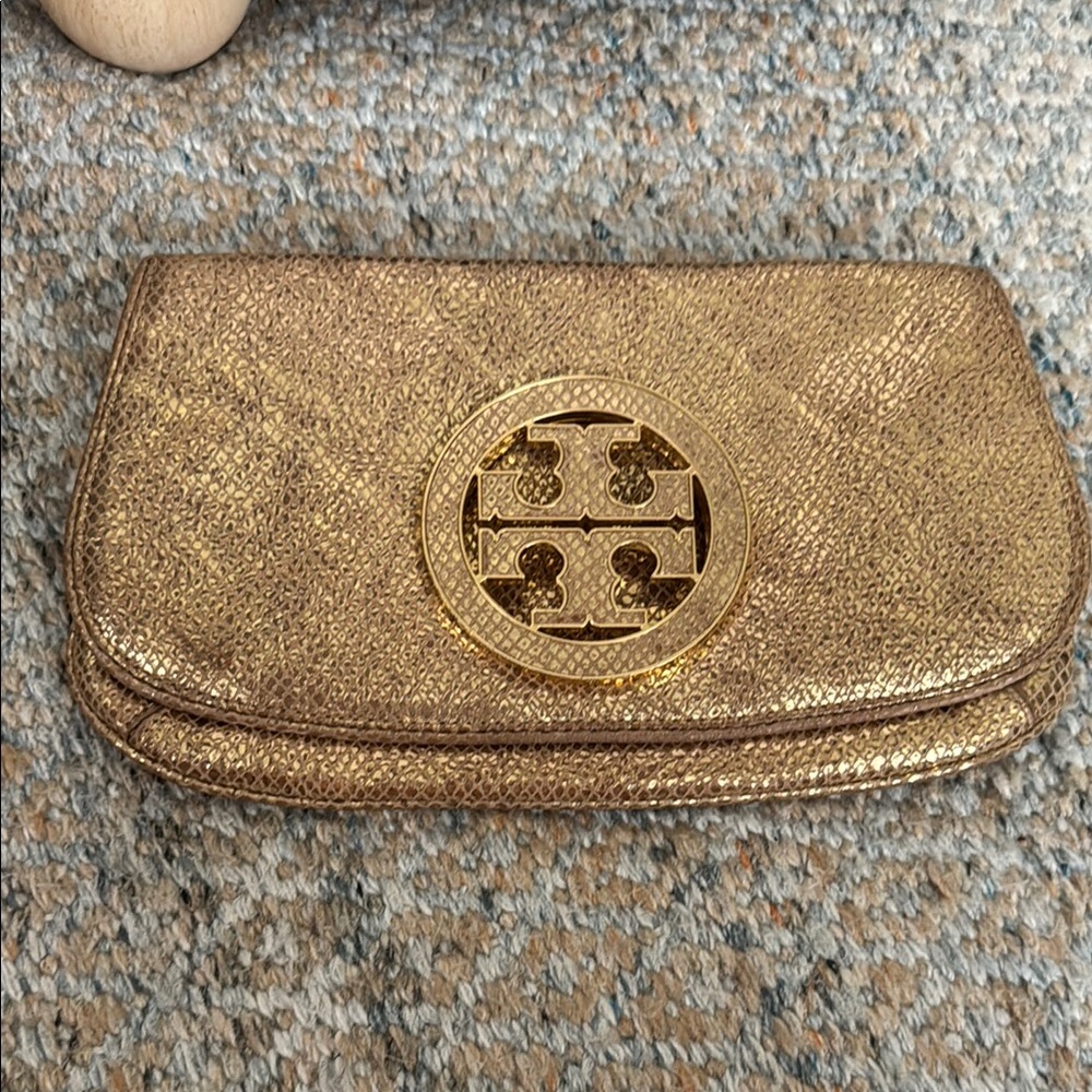 Tory Burch Gold Clutch